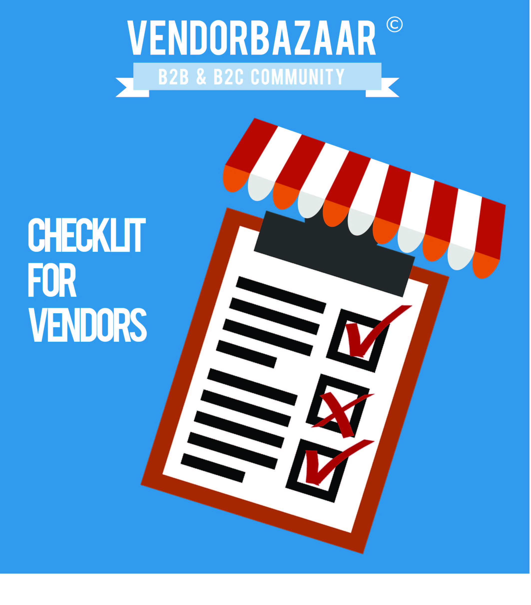 Checklist before joining a bazaar - vendor bazaar